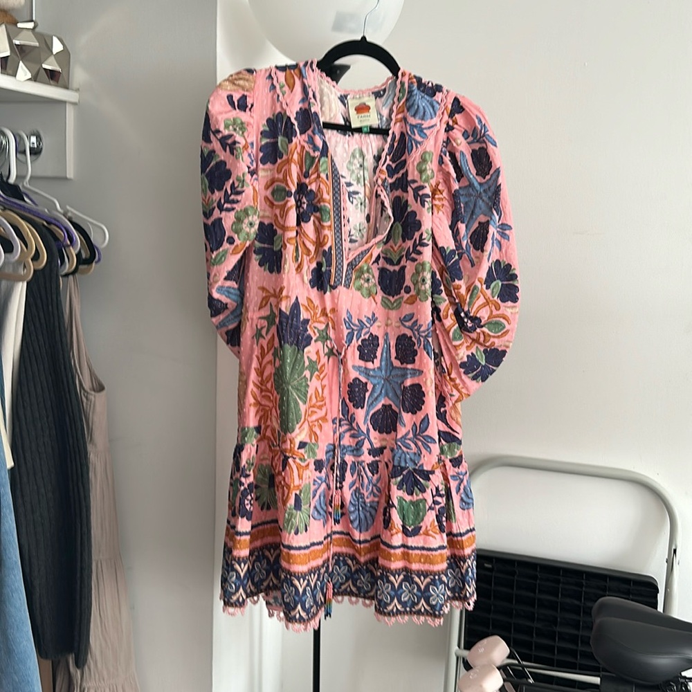 Froyo multicolored dress with elastic waistband